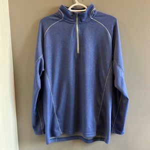 Slazenger Golf Men’s Long Sleeve Active Blue & Silver Pullover Size Large